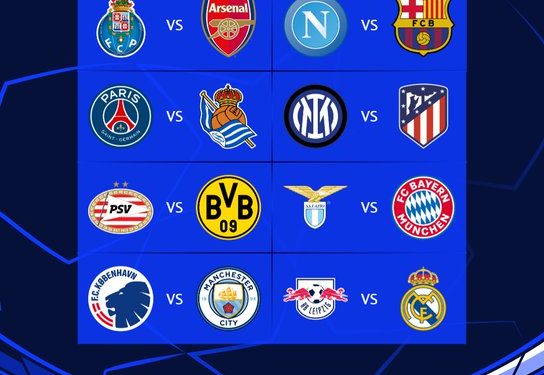 2023/24 UEFA CL Round of 16 Draw