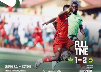 Asante Kotoko defeat Dreams FC