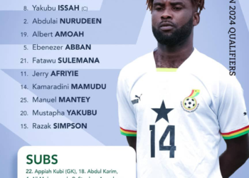 nigeria-vs-ghana-chan-qualifier-starting-lineup