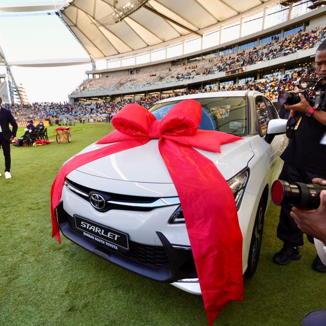 Kaizer chiefs fan wins Toyota starlet